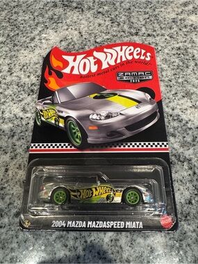 Hot Wheels Zamac Edition 2004 Mazda Mazdaspeed Miata - Silver and Green